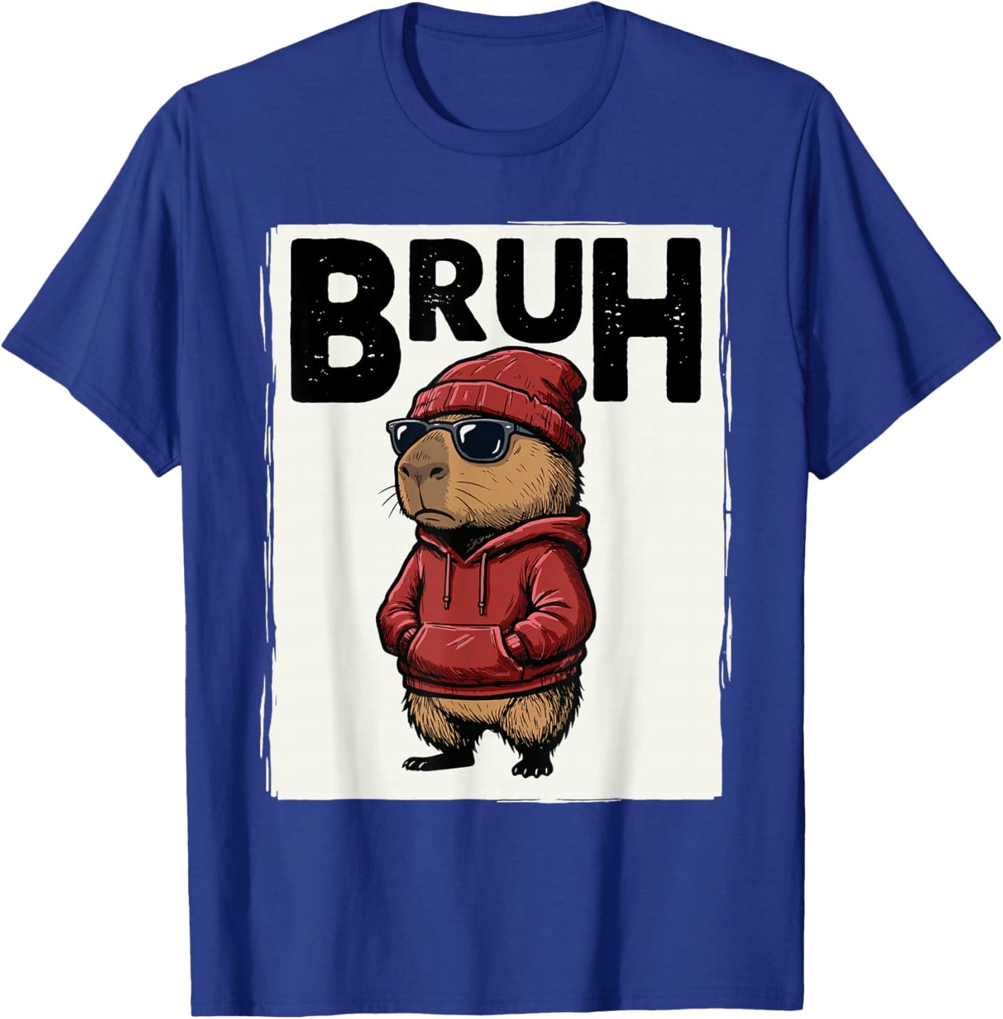 Cool Bruh Capybara Men Women Kids Teens Funny Capybara T-Shirt - T-Shirt | Royal