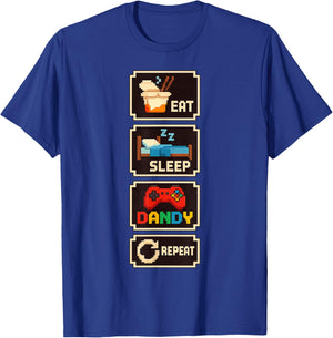 Eat Sleep Dandy Repeat T-Shirt - T-Shirt | Royal