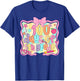 Preppy 100 Days of 5th Grade Teacher Kids Coquette Bow T-Shirt - T-Shirt | Royal