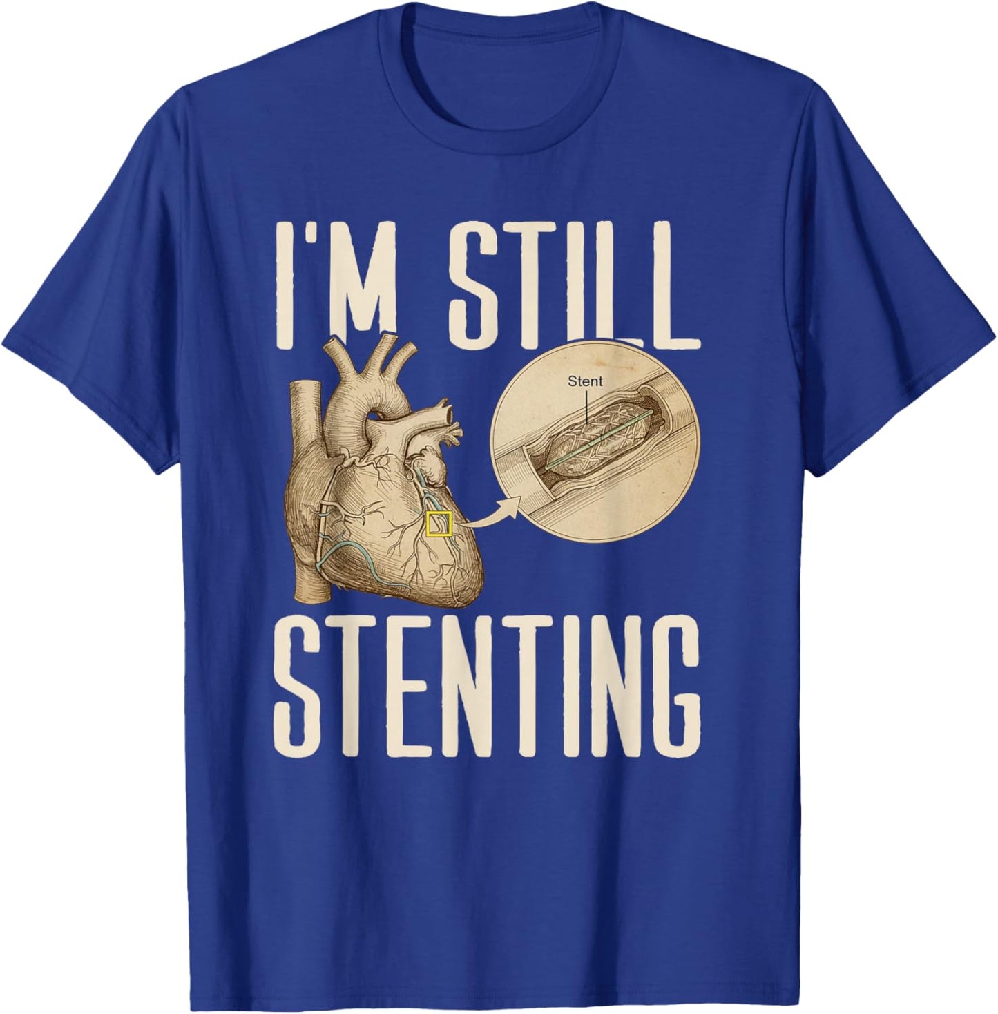 I'm Wired and I Love It - Stent T-Shirt - T-Shirt | Royal