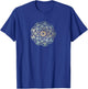 Mandala - Geometric Abstract Distressed Zen T-Shirt - T-Shirt | Royal
