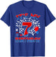 Its My 7th Birthday Boy 7 Year Old Spider Web Birthday Party T-Shirt - T-Shirt | Royal