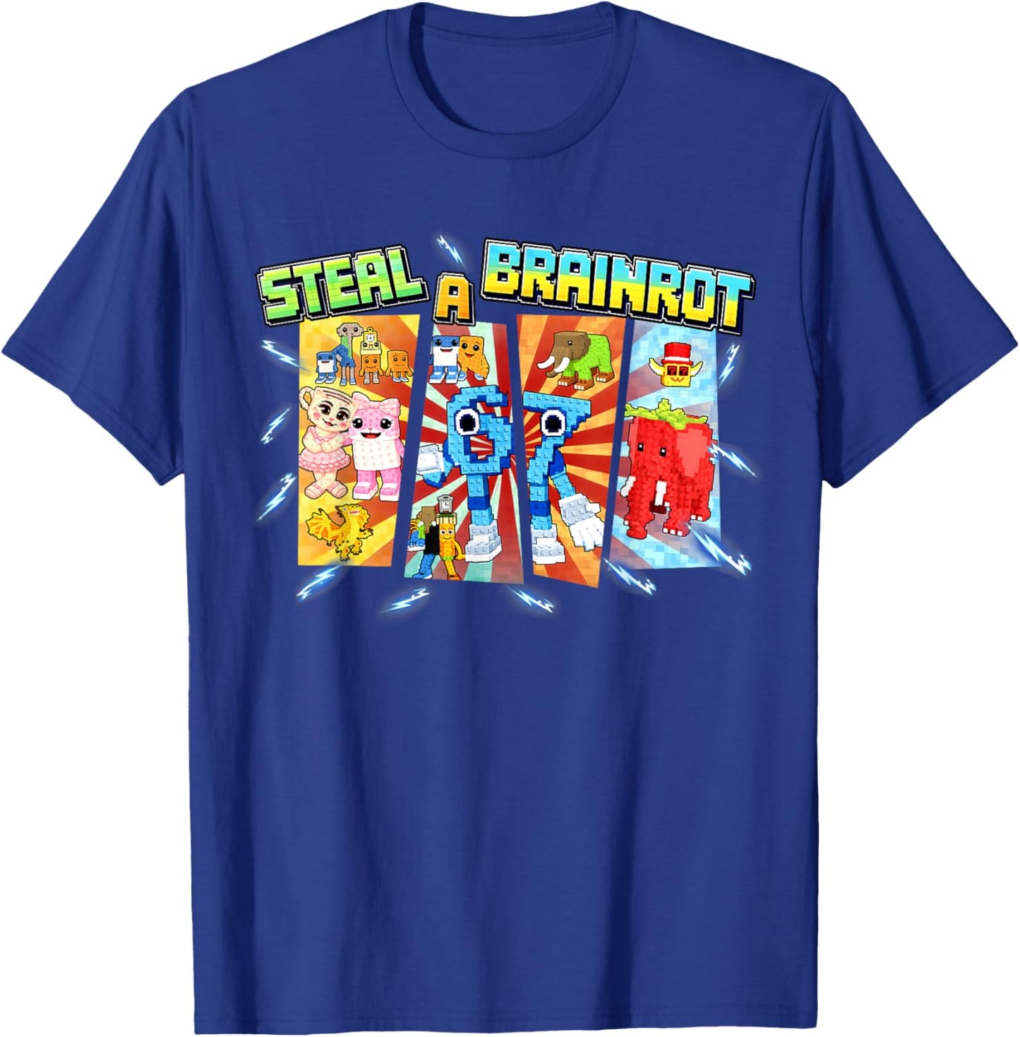 Steal A Brainrot Funny 67 Six Seven Meme Gifts for Boys Kids T-Shirt - T-Shirt | Royal