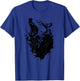 Roaring Wolf Amazing Animal Graphic Wolf T-Shirt - T-Shirt | Royal