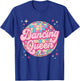 Dancing Queen Retro Disco Ball 70s 80s Women Girl T-Shirt - T-Shirt | Royal