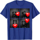 Rottweiler Photobooth Rottie Dog Valentines Design T-Shirt - T-Shirt | Royal