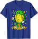 Softball Ball St. Patrick's Day Player Funny Costume Dripped T-Shirt - T-Shirt | Royal
