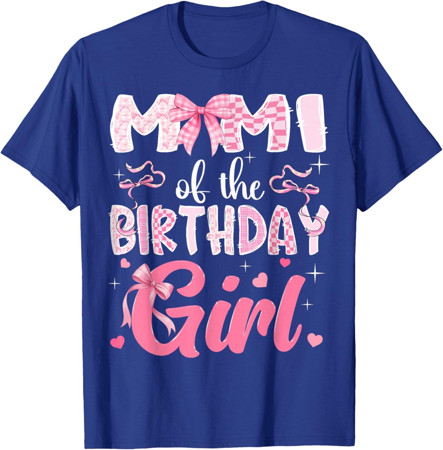 Mimi of The Birthday Girl Pink Coquette Bow Family T-Shirt - T-Shirt | Royal