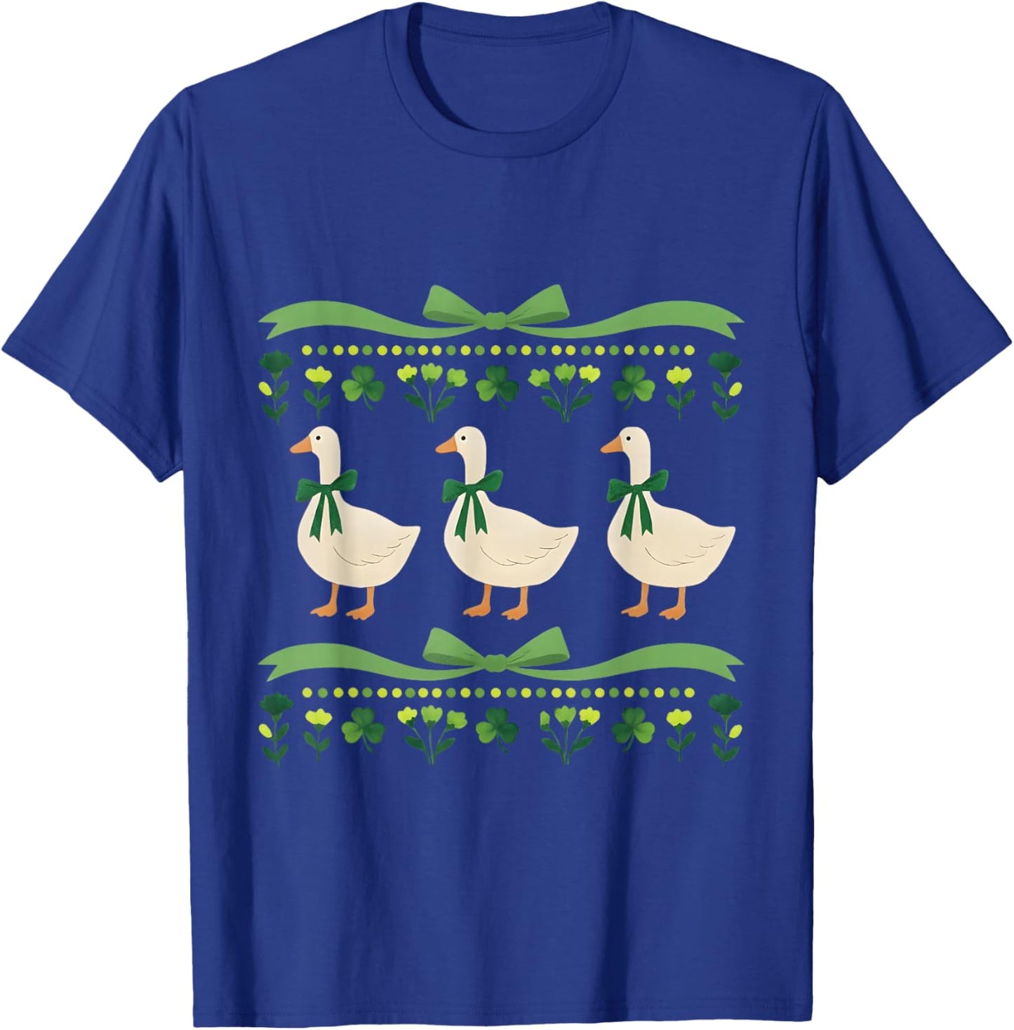 para Saint Patricks Goose St Patrick's Day Lucky St Coquette T-Shirt - T-Shirt | Royal