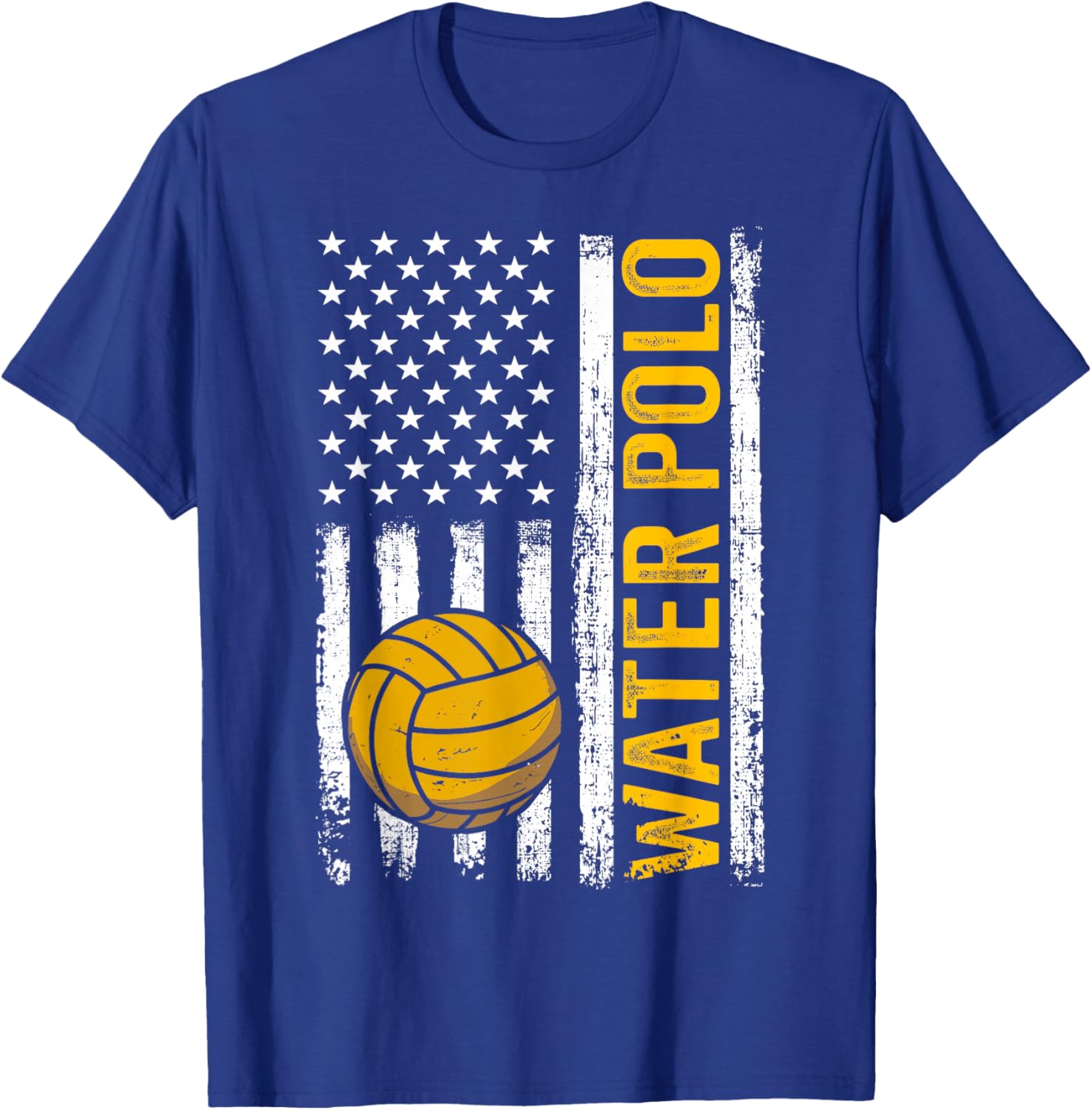 Water Polo American Flag Patriotic T-Shirt - T-Shirt | Royal