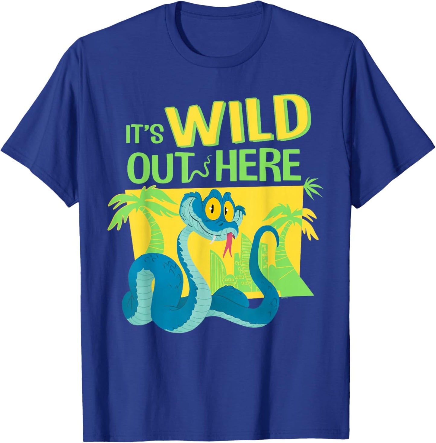 Disney Zootopia 2 Gary De'Snake It's Wild Out Here Funny T-Shirt - T-Shirt | Royal