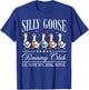 Silly Goose Running Club Funny Goose Runner Marathon Running T-Shirt - T-Shirt | Royal