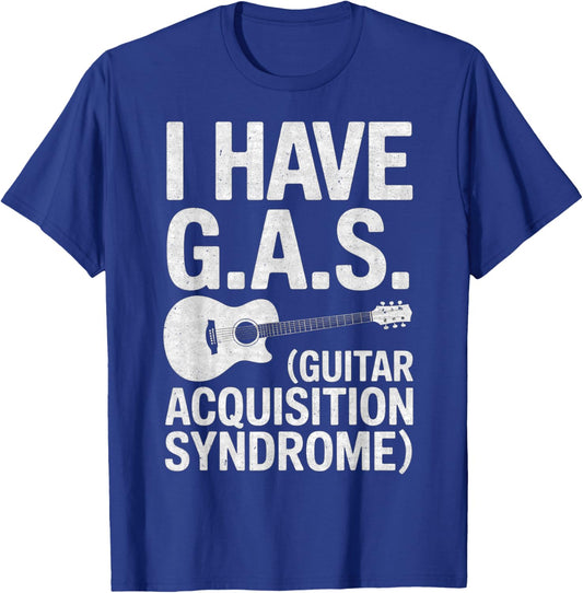 I Have Gas Funny Guitar Player Collector Music Musician T-Shirt - T-Shirt | Royal