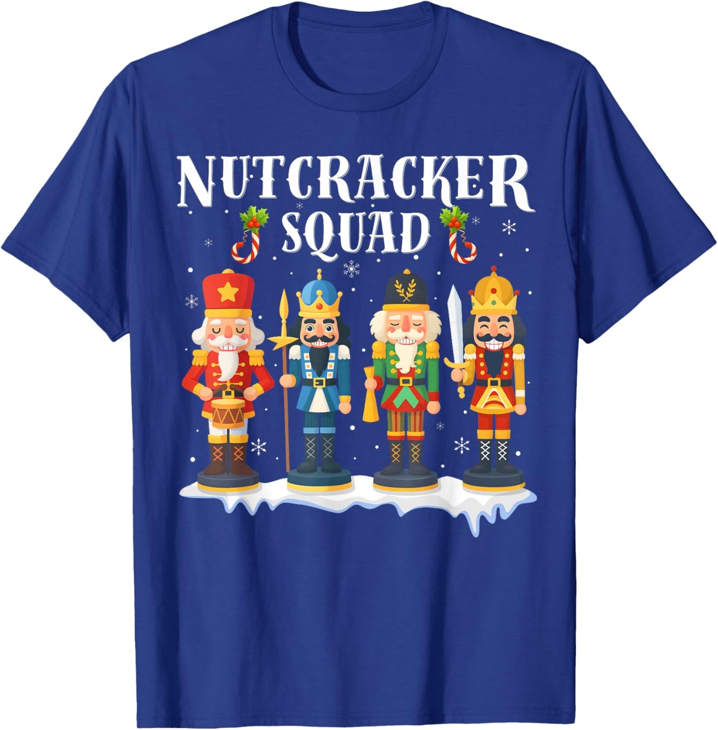 Nutcracker Squad Holiday Christmas Boy Girls Women Men Kids T-Shirt - T-Shirt | Royal