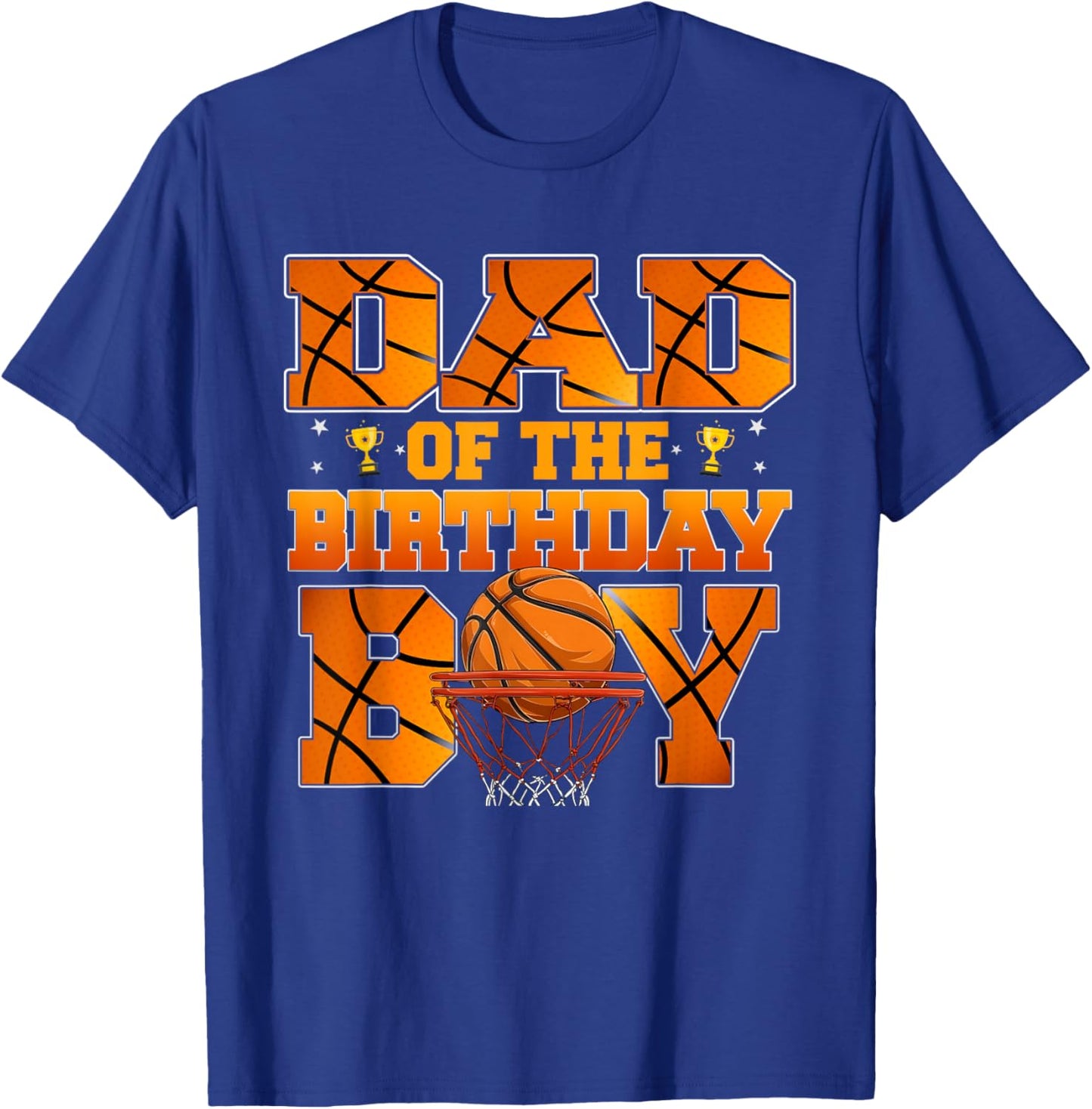 Basketball DAD of The Birthday Boy Family Matching T-Shirt - T-Shirt | Royal