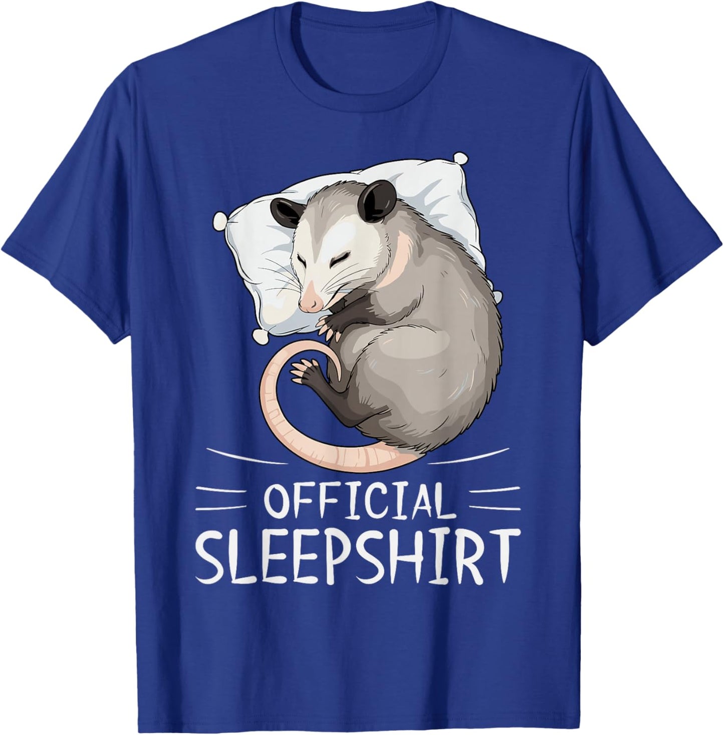 Opossum Animal Official Sleepshirt Pajamas Nightgown T-Shirt - T-Shirt | Royal
