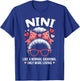 NINI Valentine Quote for Loving Grandma with Cute Bow T-Shirt - T-Shirt | Royal