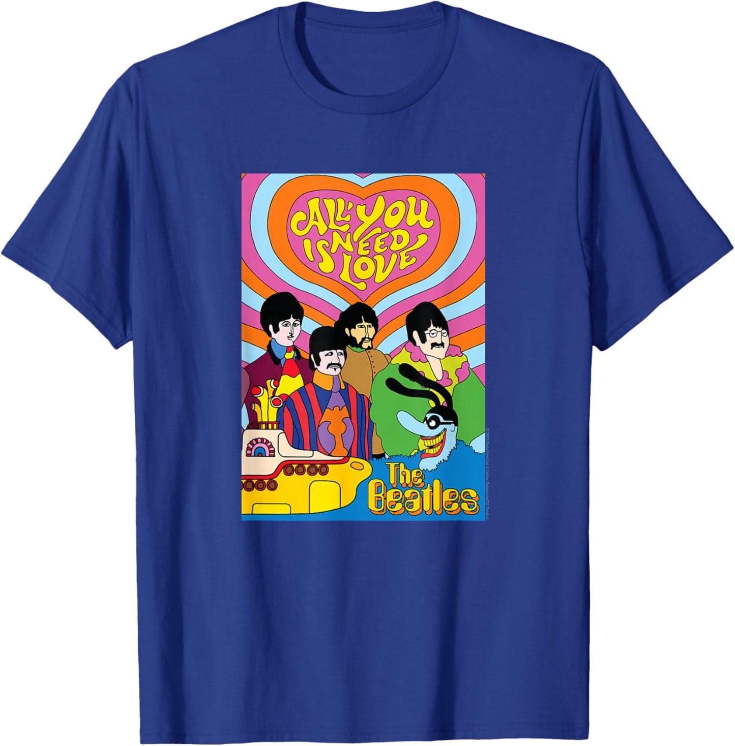 The Beatles - Yellow Submarine - All You Need is Love T-Shirt - T-Shirt | Royal