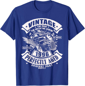 30th Birthday Gift Man Myth Legend 1996 30 Years Old T-Shirt - T-Shirt | Royal