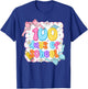 Preppy 100th Day of School 100 Days Teacher Kid Coquette Bow T-Shirt - T-Shirt | Royal