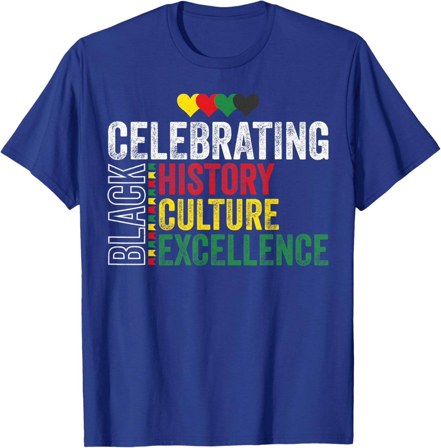 Celebrating Black History Month Afro African Men Women Kids T-Shirt - T-Shirt | Royal