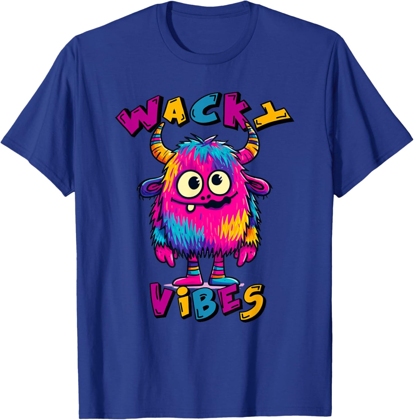 Wacky Vibes Kids & Teachers | Mismatch Day Spirit Week Funny T-Shirt - T-Shirt | Royal