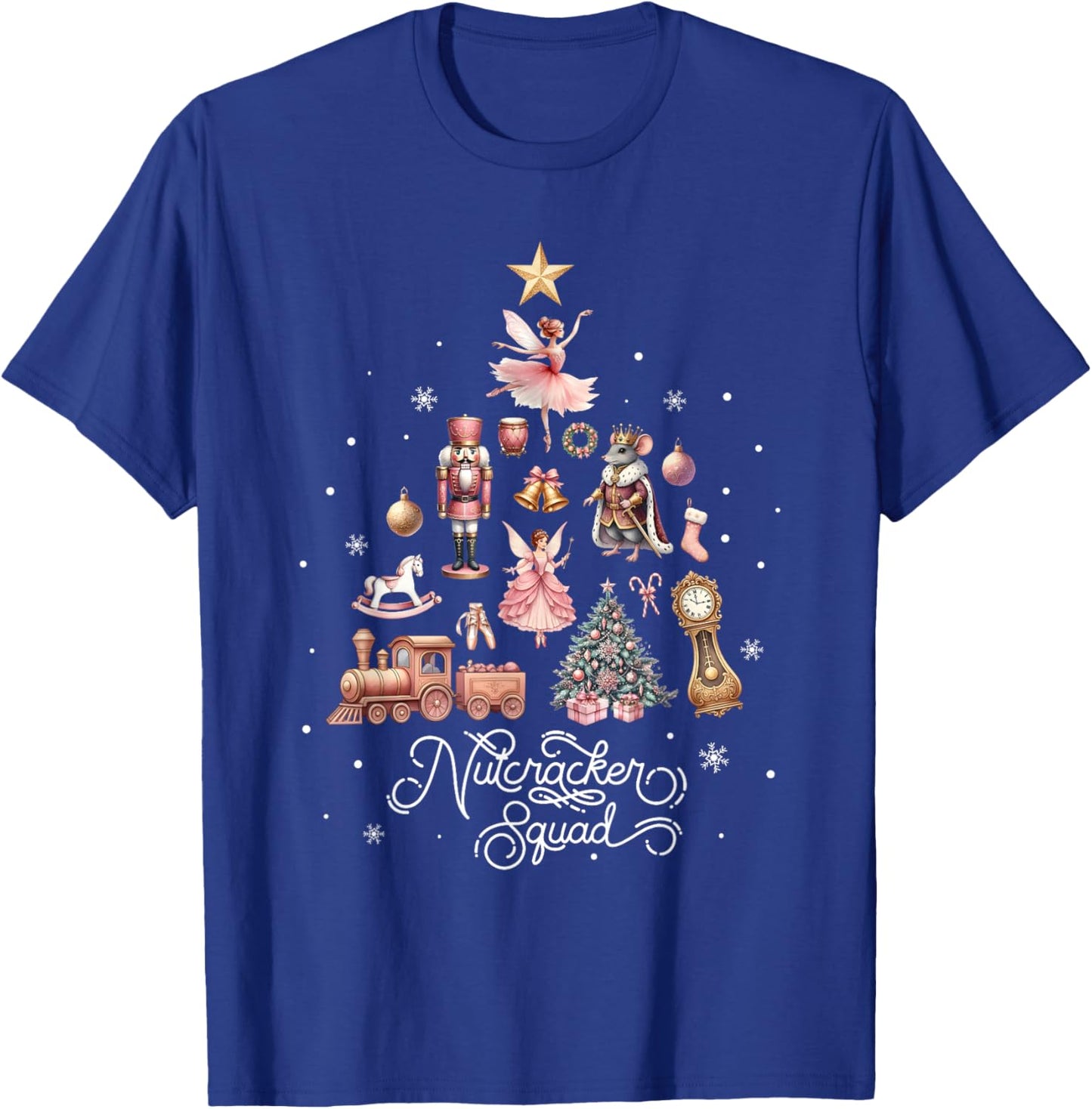 Christmas Nutcracker Squad Ballet Dance Women Kids Girls T-Shirt - T-Shirt | Royal