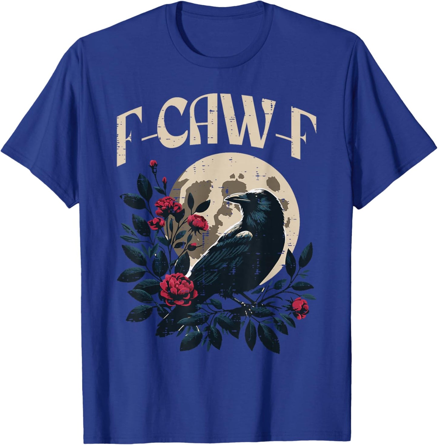 Funny Crow Meme Caw Women Kids Boys Men Girls Youth Teen T-Shirt - T-Shirt | Royal