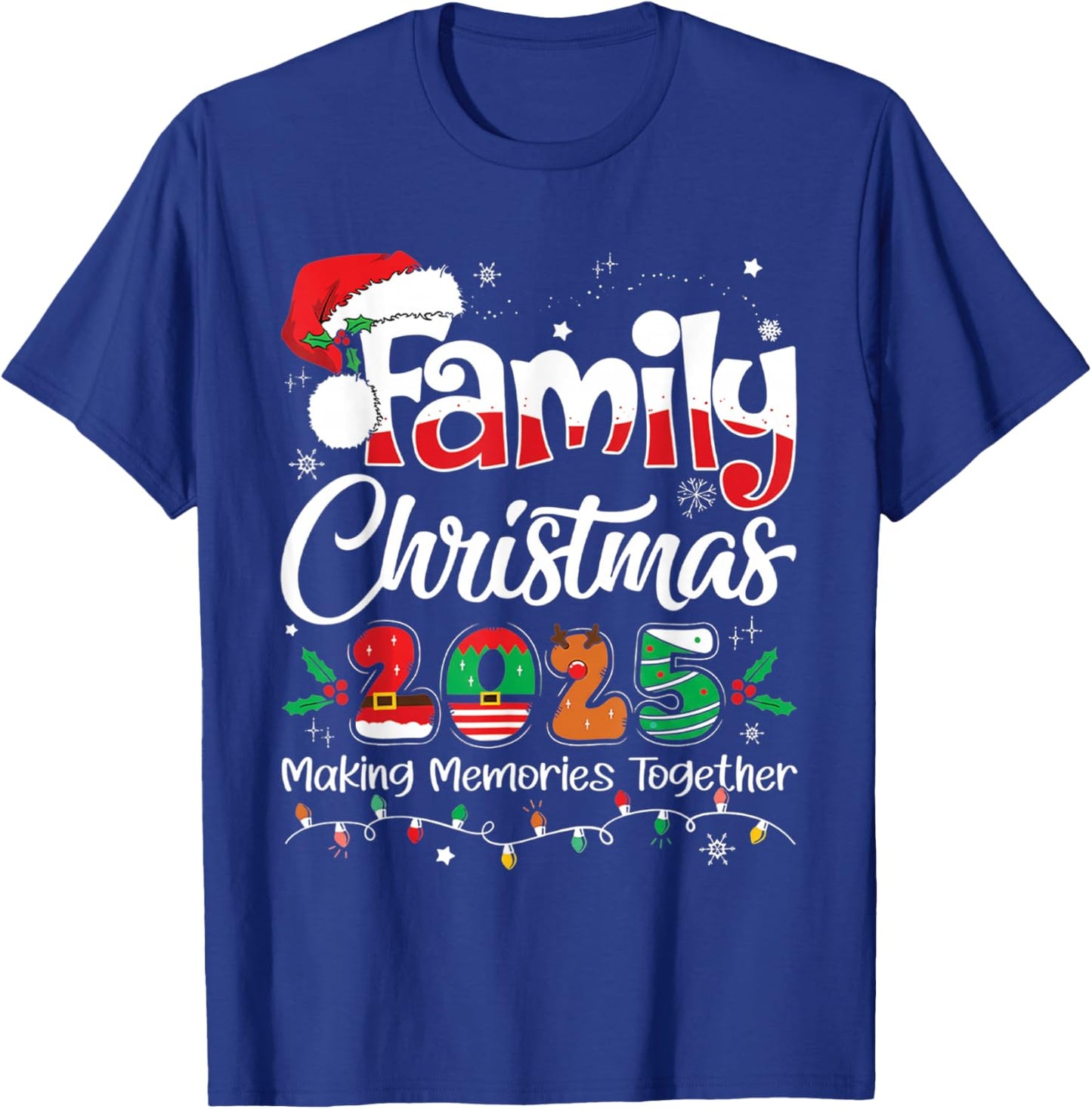 Family Christmas 2025 Matching Family Christmas Xmas T-Shirt - T-Shirt | Royal