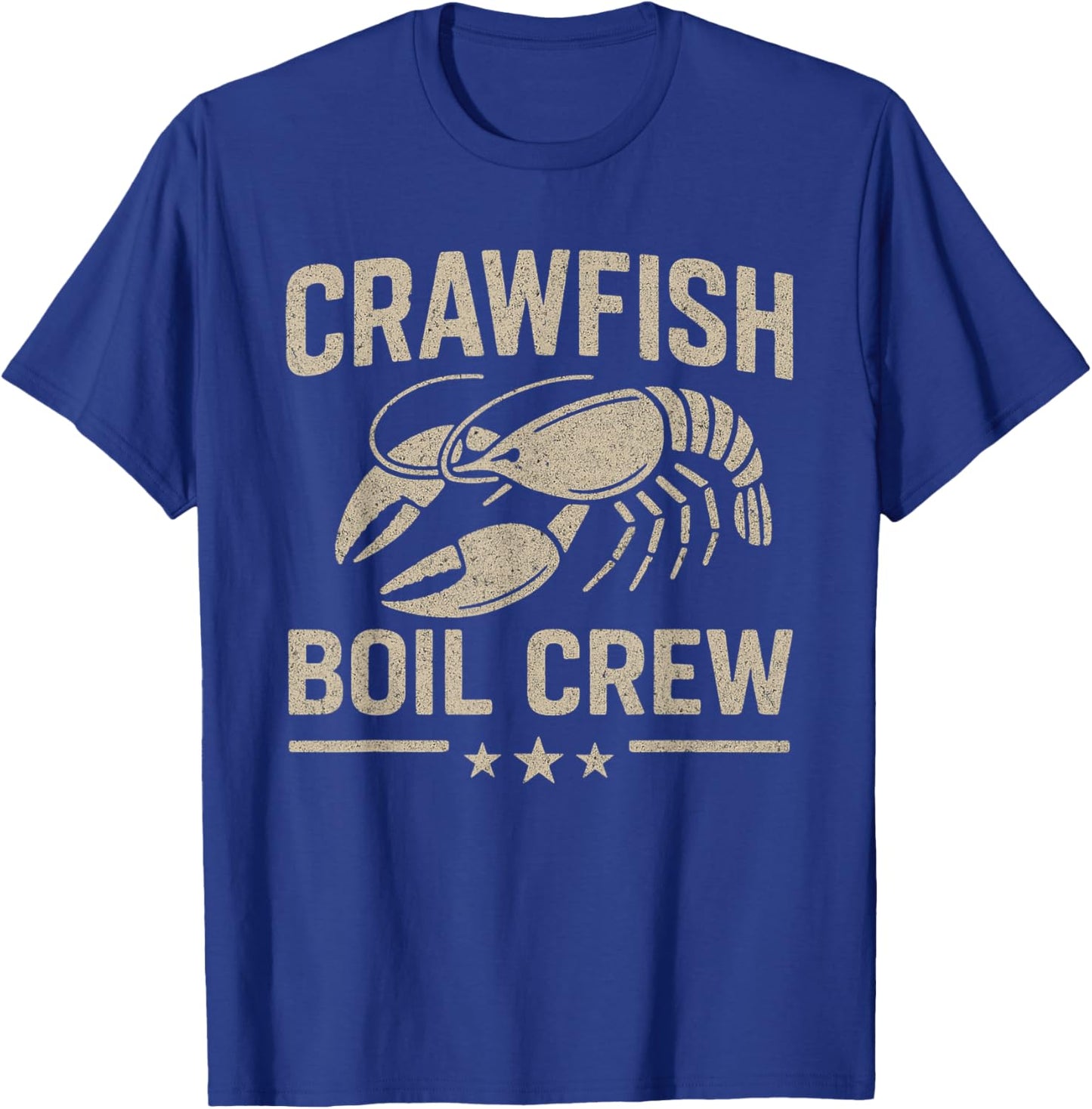 Crawfish Boil Crew Vintage Crayfish Crawdad Party Men Dad T-Shirt - T-Shirt | Royal