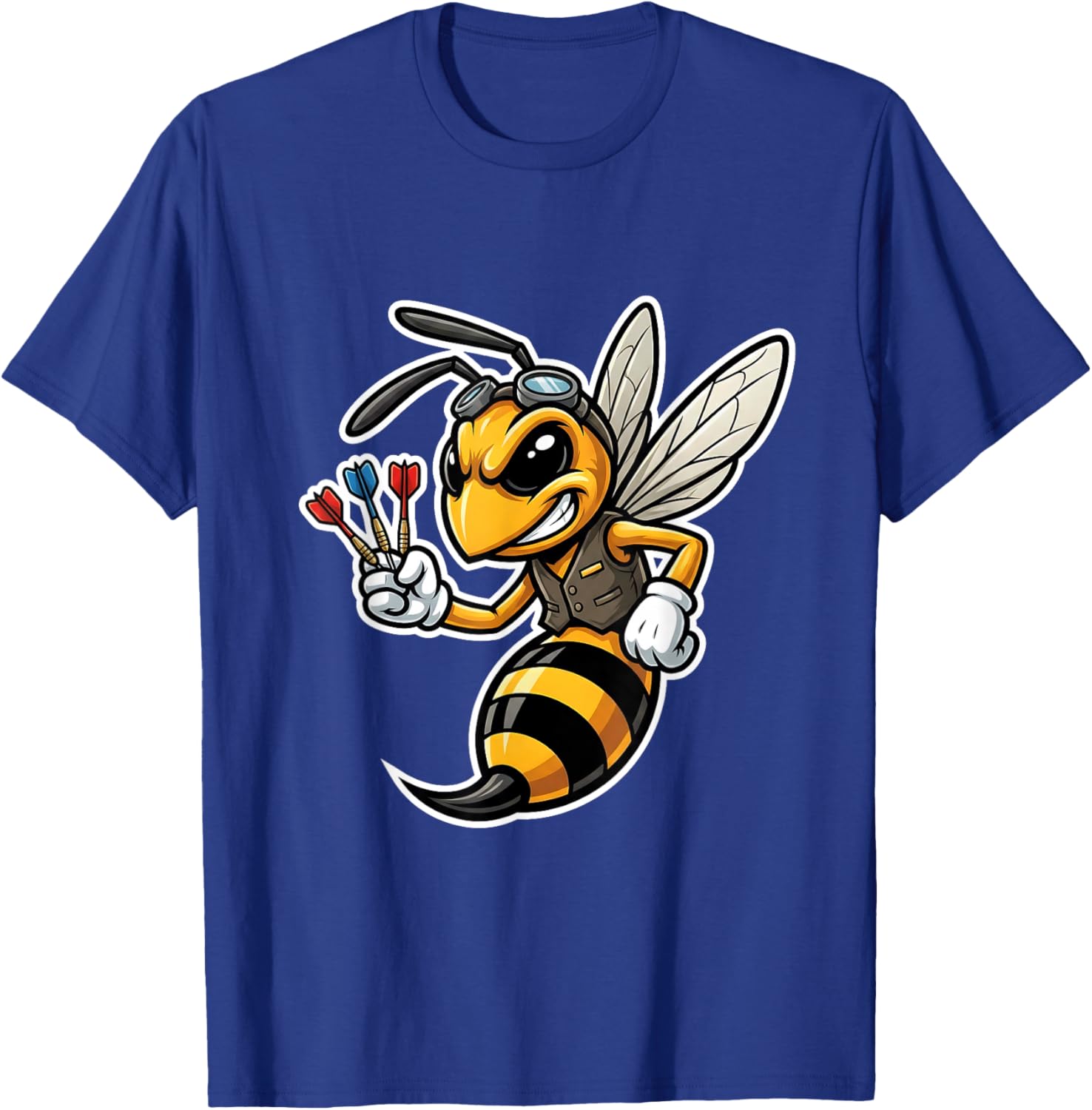 Funny Dart Wasp for Darts Player on Dartboard Men Women T-Shirt - T-Shirt | Royal