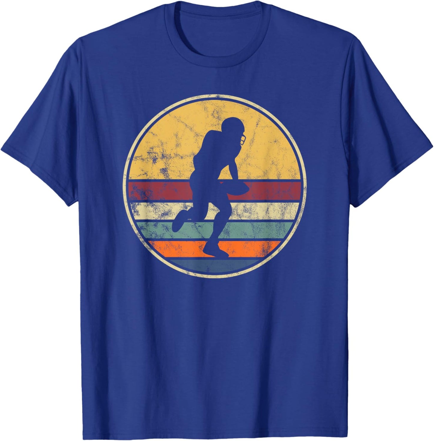 American Football Vintage for Football Retro Design T-Shirt - T-Shirt | Royal