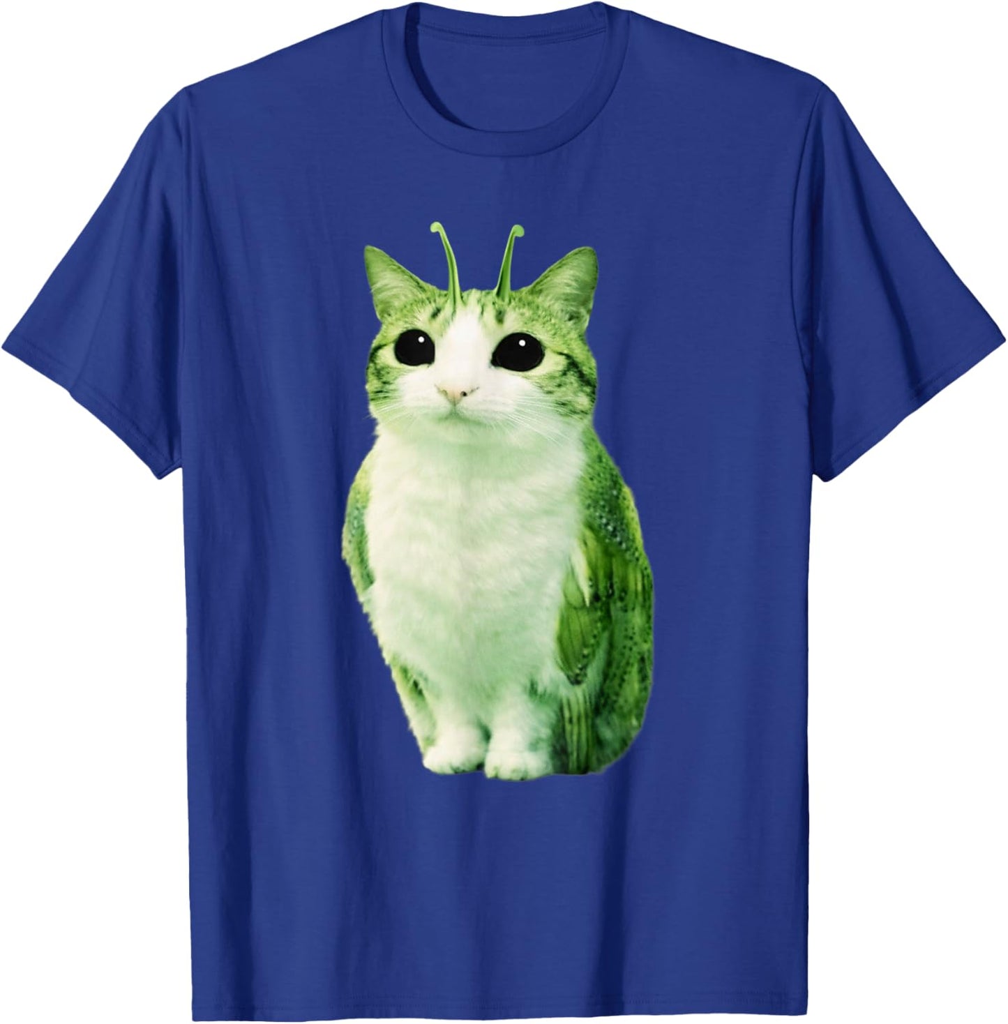 Cat Owl Funny Alien Cat Cursed Internet Trendy Gen Z Meme T-Shirt - T-Shirt | Royal