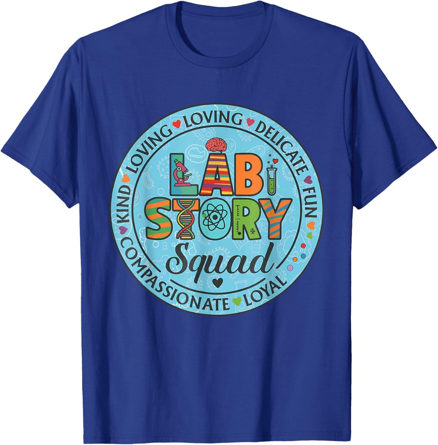 Funny Lab Week 2026 Medical Tech Lab Story Squad Laboratory T-Shirt - T-Shirt | Royal
