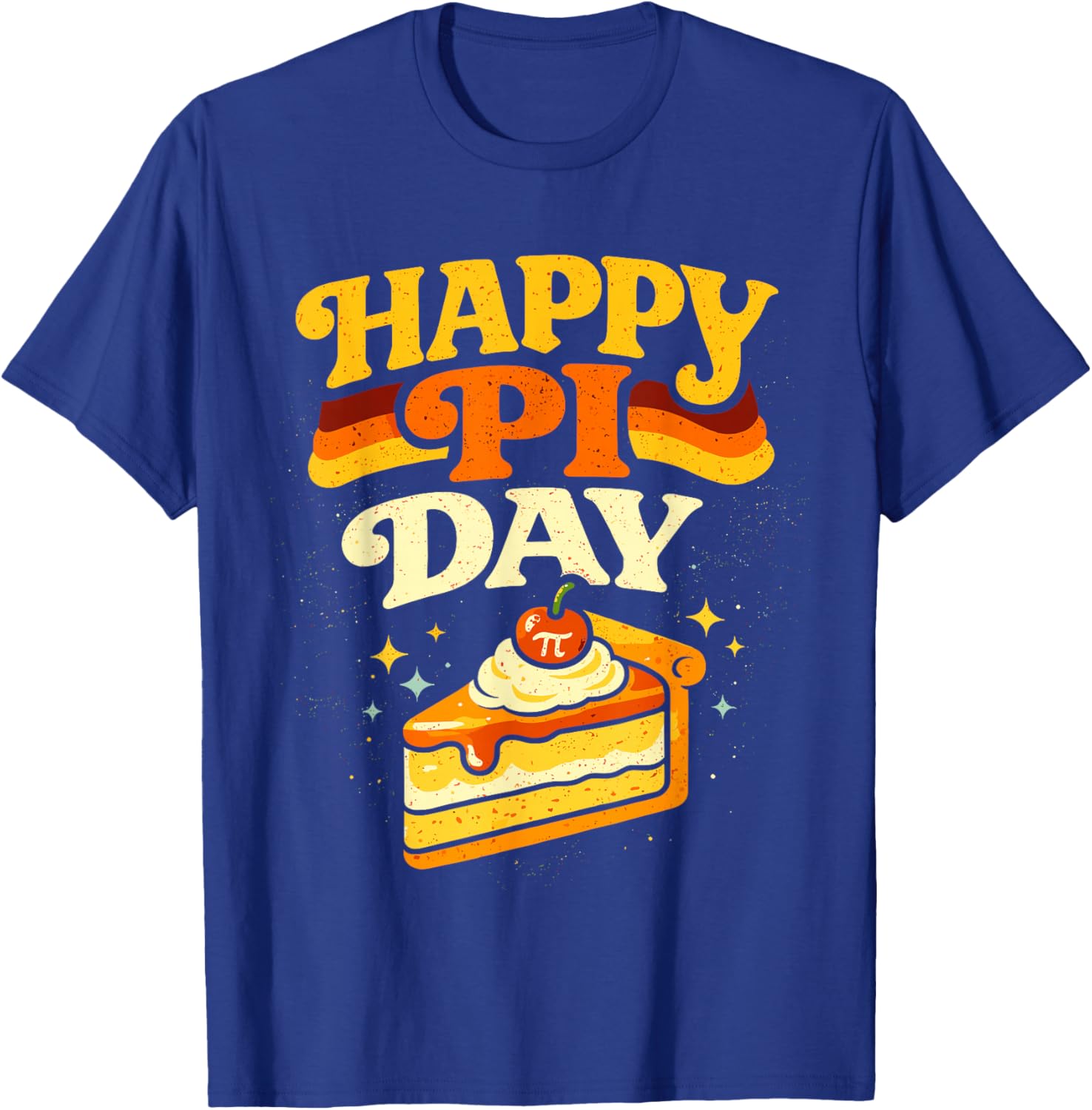 Groovy Happy Pi Day 3.14 Pie Math Lovers Mathematics Teacher T-Shirt - T-Shirt | Royal