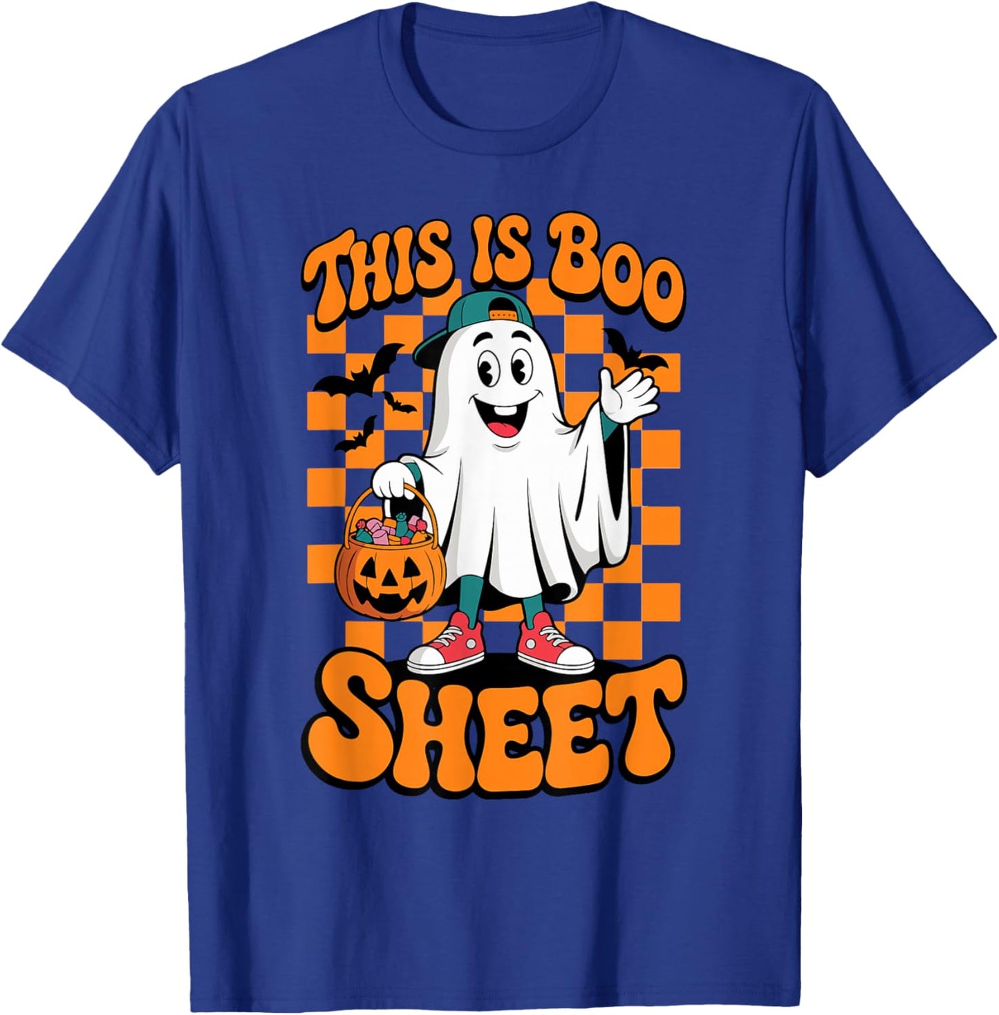 This is Boo Sheet Funny Halloween Ghost Baseball Cap Toddler T-Shirt - T-Shirt | Royal