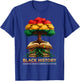 Honoring Past Inspiring Future Men Women Black History Month T-Shirt - T-Shirt | Royal