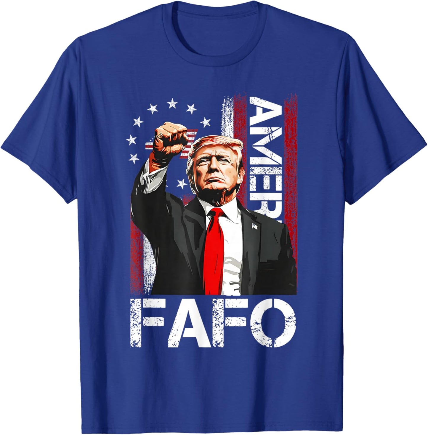 Funny Fafo Trump Fafo American USA T-Shirt - T-Shirt | Royal