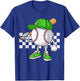 Boys St Patricks Day Baseball Player Pitcher Coach Kids T-Shirt - T-Shirt | Royal
