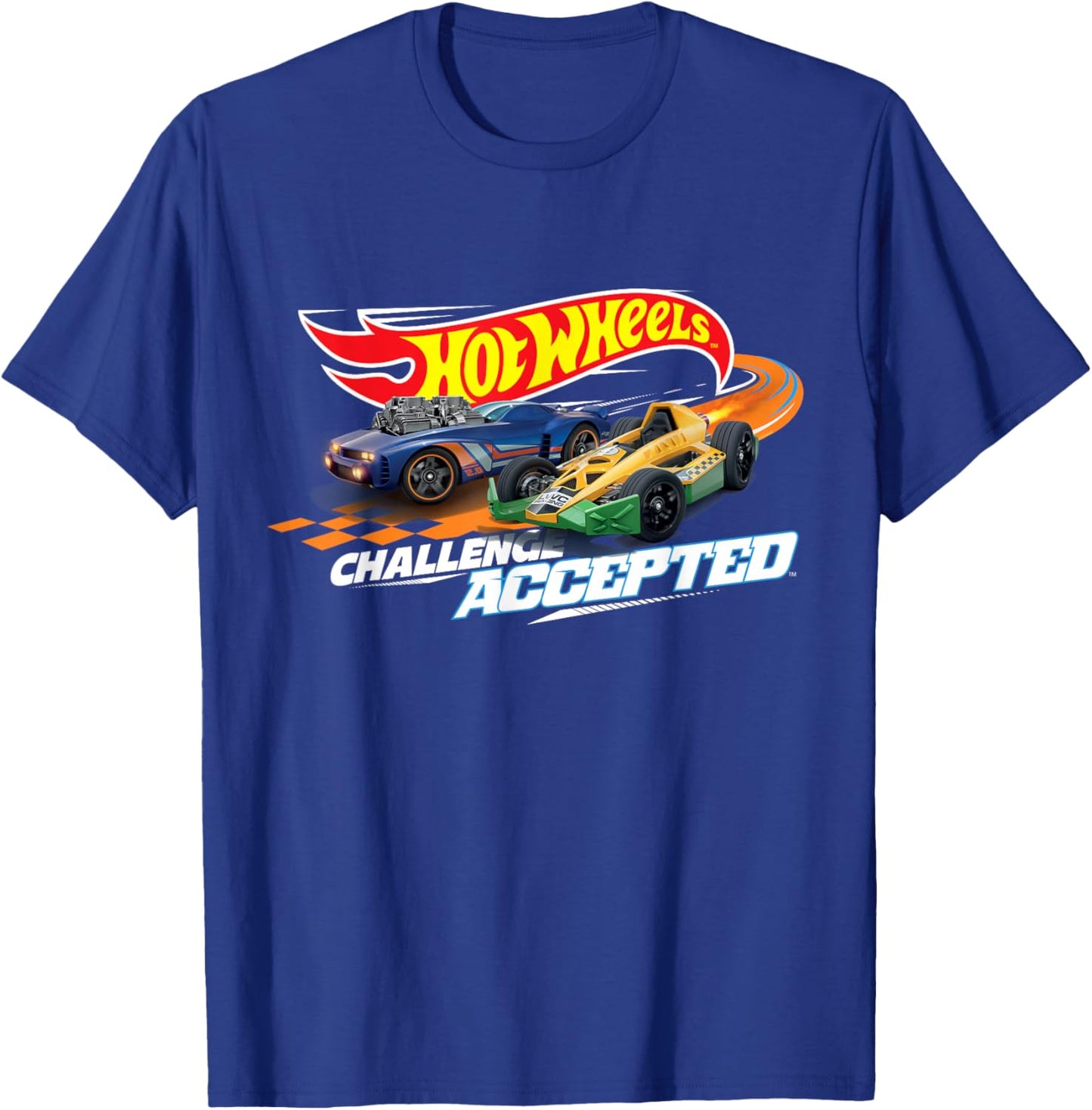 Hot Wheels Race Time Challenged Accepted T-Shirt - T-Shirt | Royal