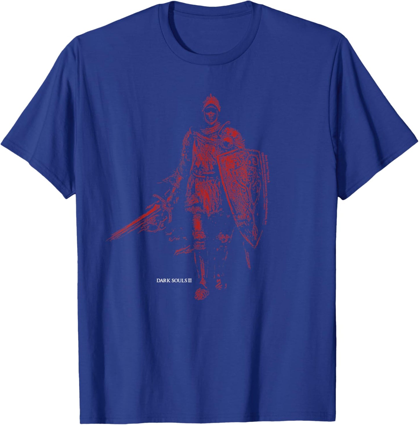 Dark Souls III Cursed Knight Red Portrait Video Game T-Shirt - T-Shirt | Royal