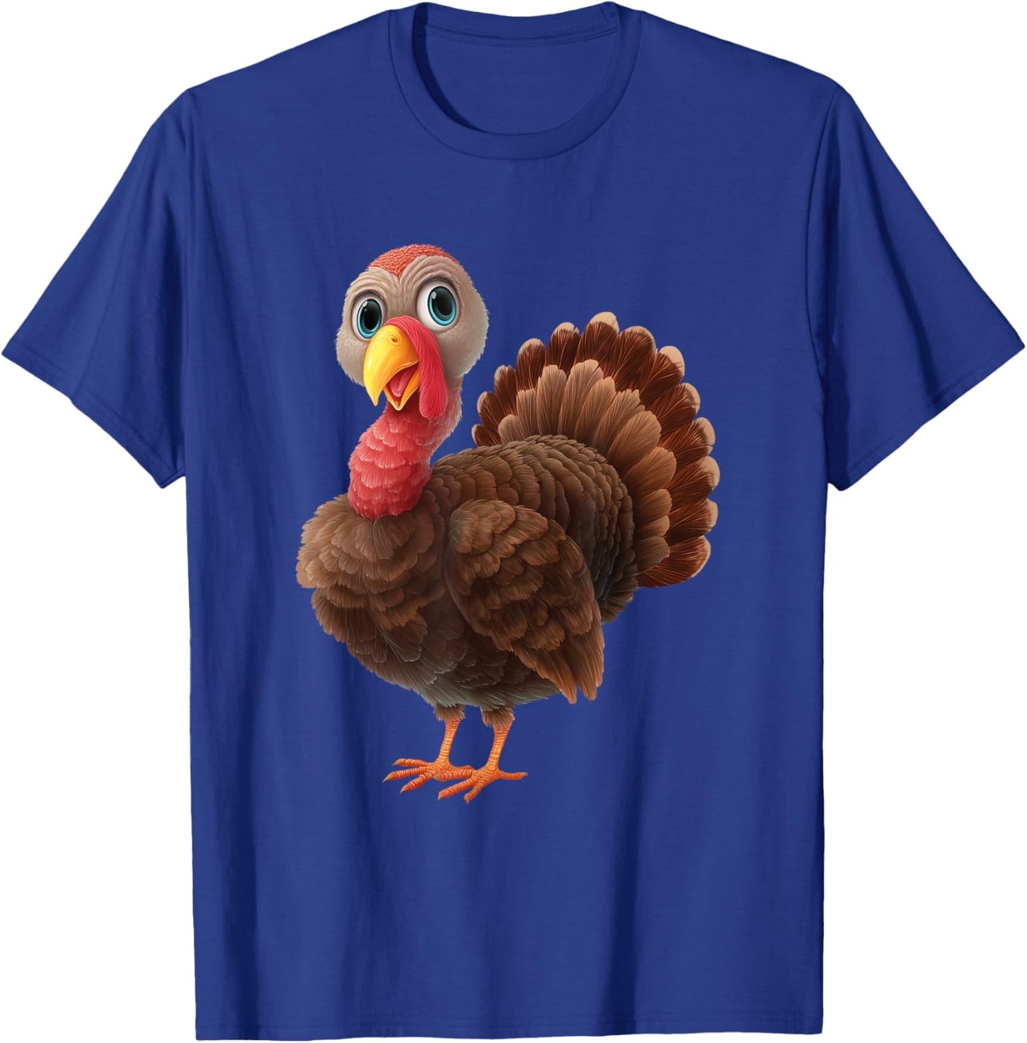 Turkey Thanksgiving Funny Graphic T-Shirt - T-Shirt | Royal