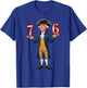 Six Seven American 67 Gen Alpha Slang 7 6 George Washington T-Shirt - T-Shirt | Royal
