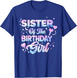 Sister of The Birthday Girl Kpop Family Matching Party T-Shirt - T-Shirt | Royal