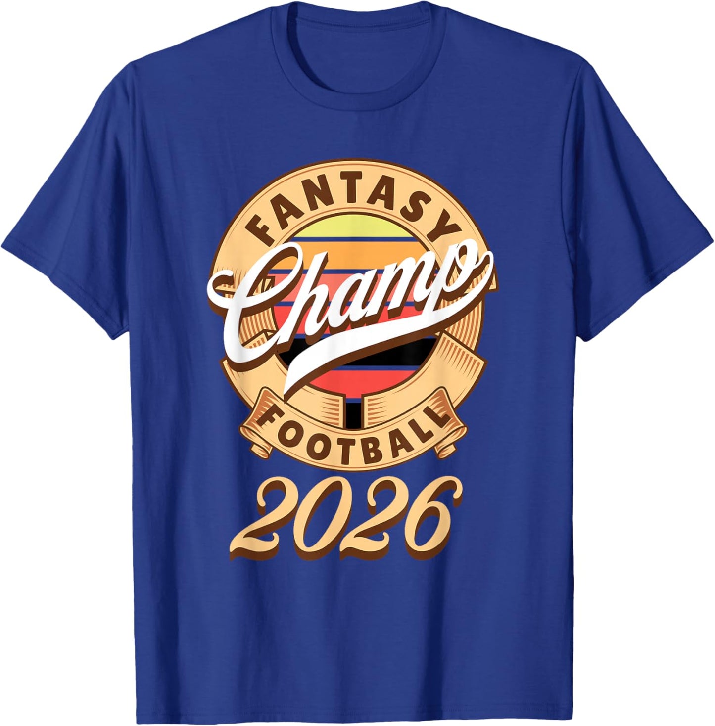 Fantasy Football Champion 2026 Winner T-Shirt - T-Shirt | Royal