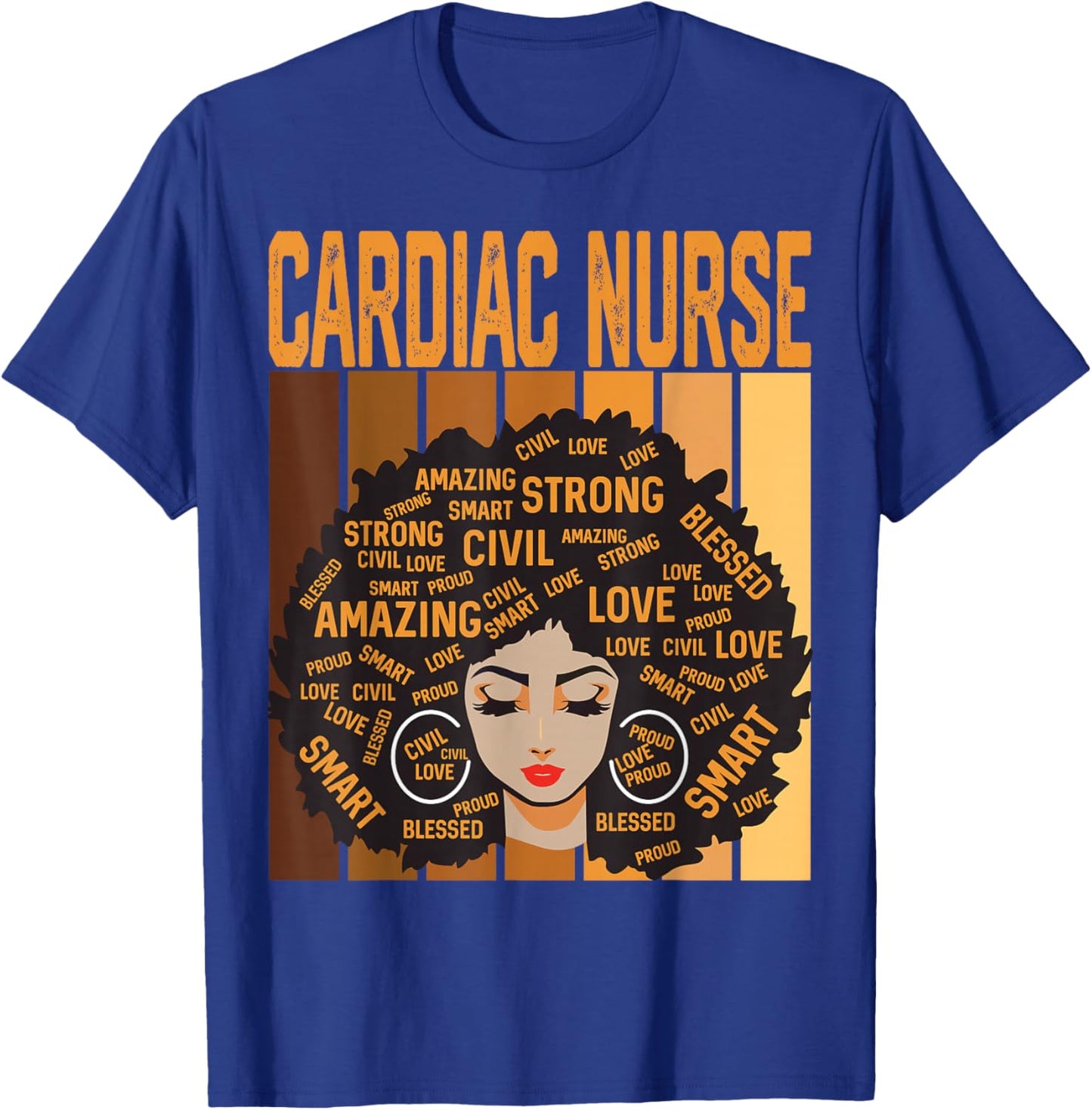 Cardiac Nurse Powerful Black History Month Black Pride T-Shirt - T-Shirt | Royal