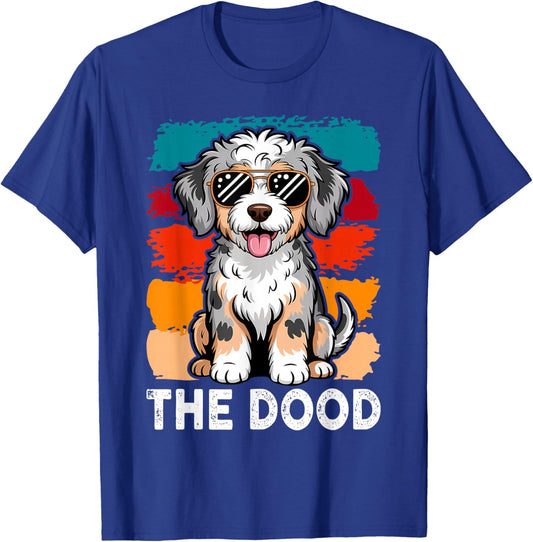 The Dood Mom Blue Merle Aussiedoodle Doodle Dog Dad T-Shirt - T-Shirt | Royal