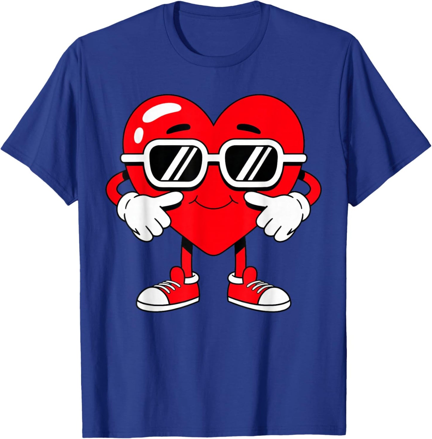 Valentines Love Heart Peace T-Shirt - T-Shirt | Royal