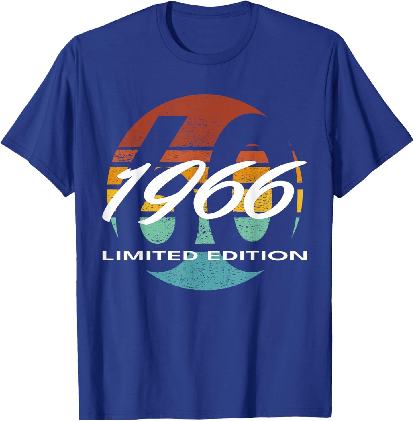 60th Birthday Man Woman 60 Years 1966 Funny Gift T-Shirt - T-Shirt | Royal