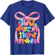 100 Days of 3rd Grade Teacher Coquette Bow Girl Women T-Shirt - T-Shirt | Royal